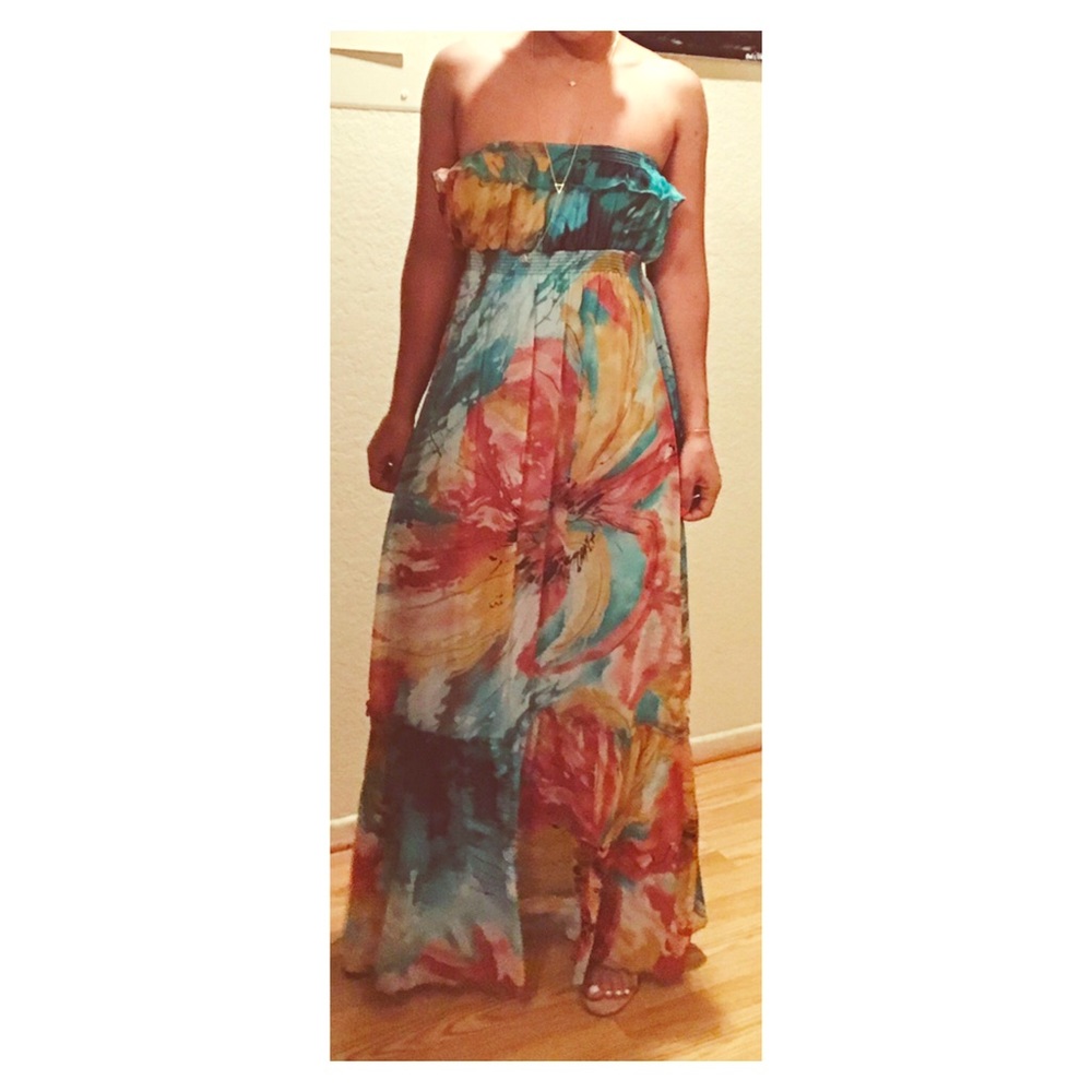 Multicolored maxi dress